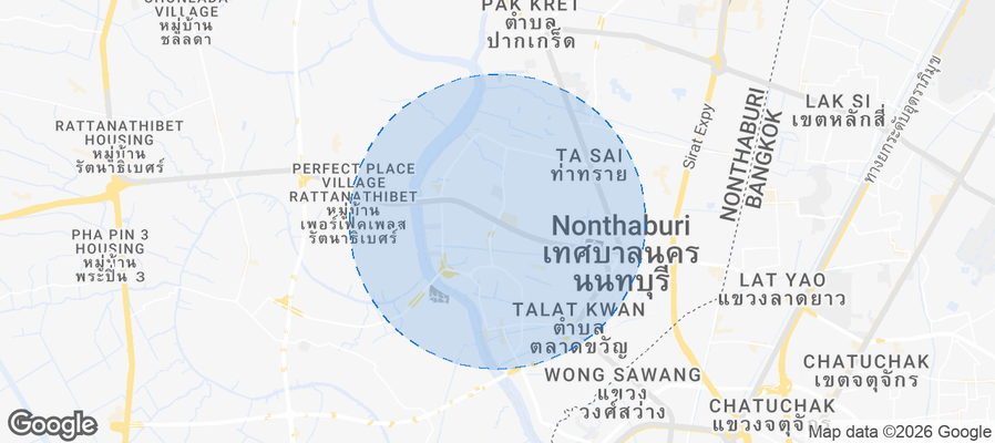 Tambon Bang Kraso Airbnb map